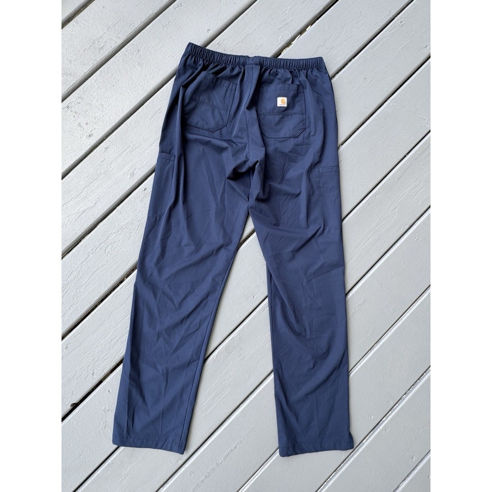 Carhartt Force Scrub Pants Navy Blue Women's Small Quick-Dry Stretch Workwear - Picture 6 of 9